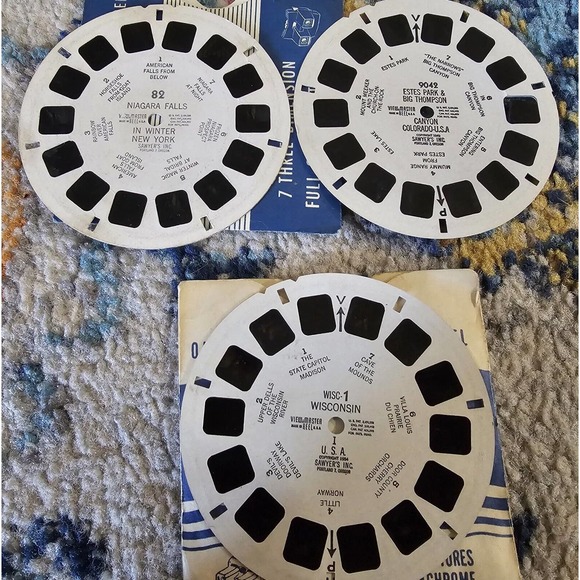 Vintage Sawyers ViewMaster Viewer REELS Countries States Cities Disney Projector - Picture 4 of 13